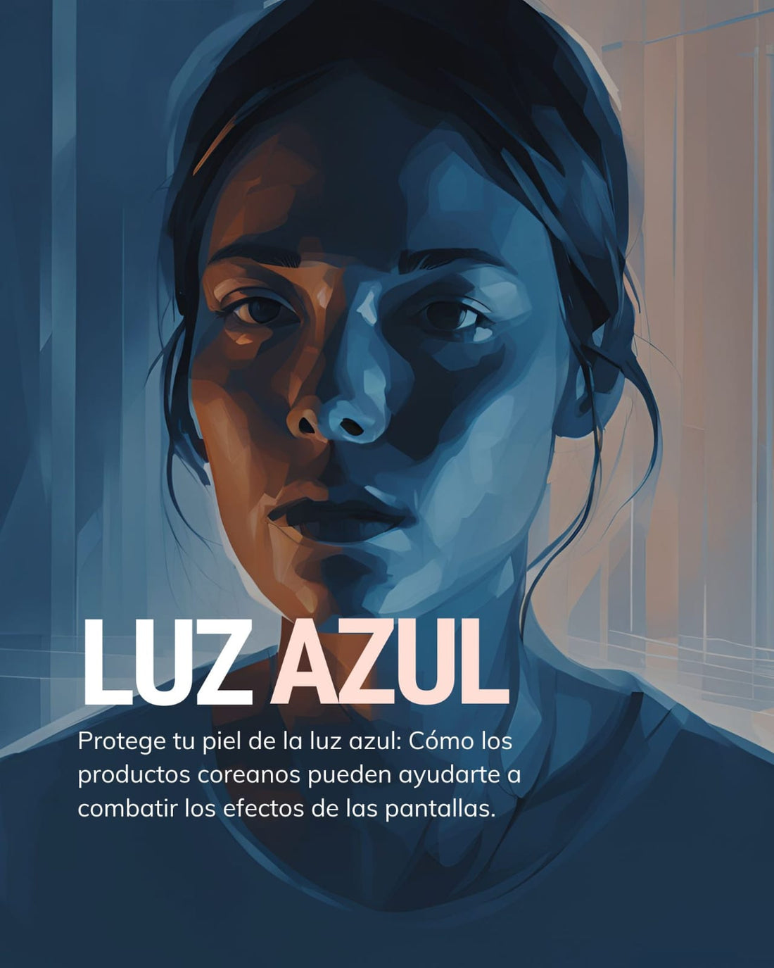 Efecto de la luz azul en la piel